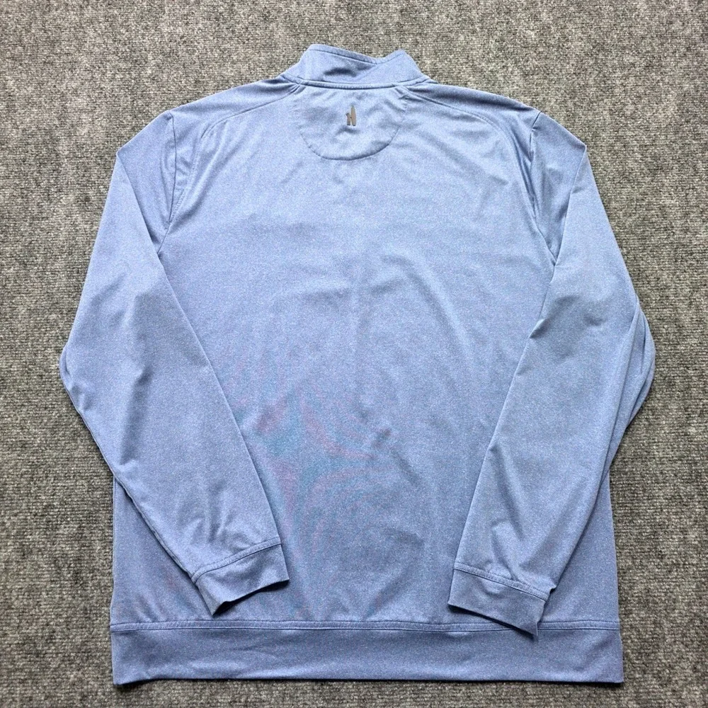 Johnnie-O Men's Large Blue‎ Quarter Zip Pullover Isuzu Performance Golf Shirt